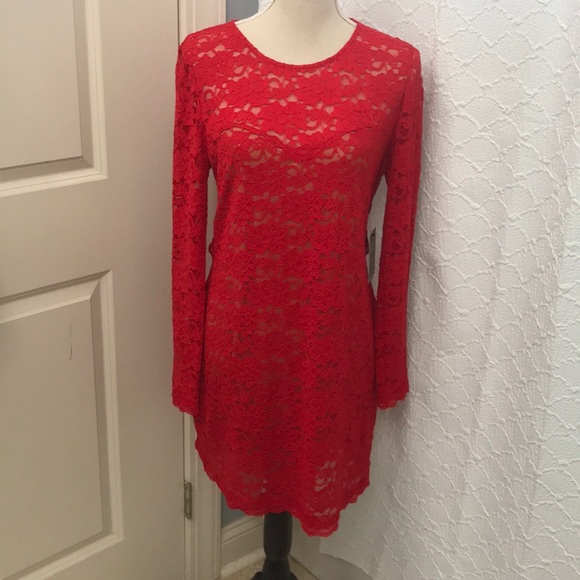 Express Dresses & Skirts - NWT Express red lace dress
